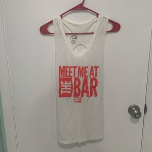 White/Red CYCLEBAR Meet Me At The Bar Tank